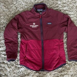 Patagonia Red Puffer Jacket Full-Zip Lightweight